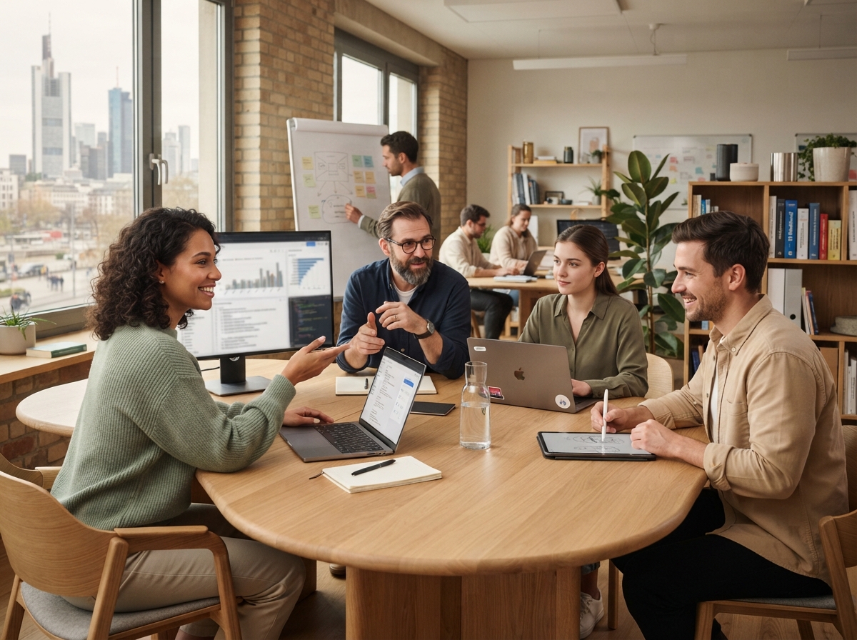 Alpha AI Platform team environment reflecting a calm, analytical approach to financial technology